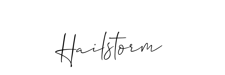 Use a signature maker to create a handwritten signature online. With this signature software, you can design (Allison_Script) your own signature for name Hailstorm. Hailstorm signature style 2 images and pictures png