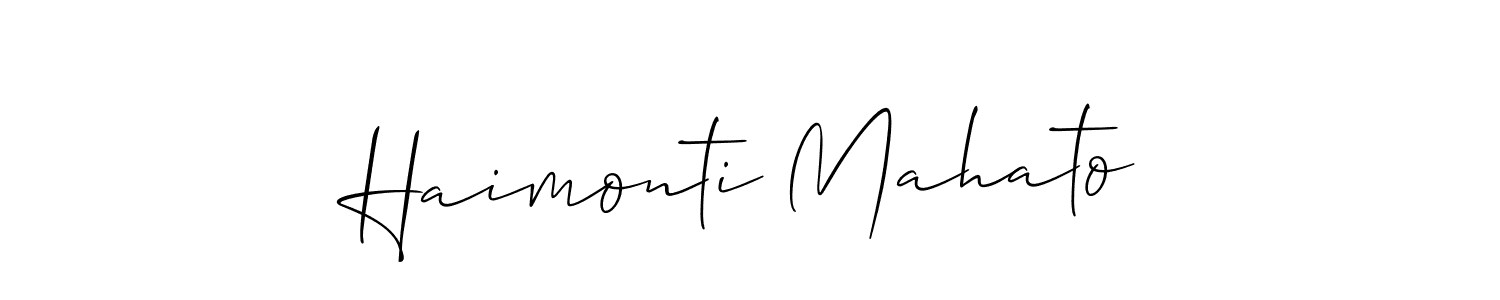 Here are the top 10 professional signature styles for the name Haimonti Mahato. These are the best autograph styles you can use for your name. Haimonti Mahato signature style 2 images and pictures png