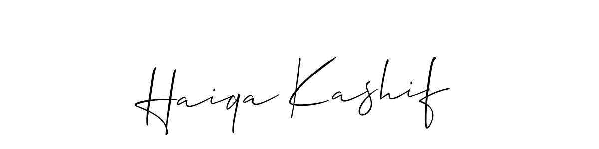 How to Draw Haiqa Kashif signature style? Allison_Script is a latest design signature styles for name Haiqa Kashif. Haiqa Kashif signature style 2 images and pictures png