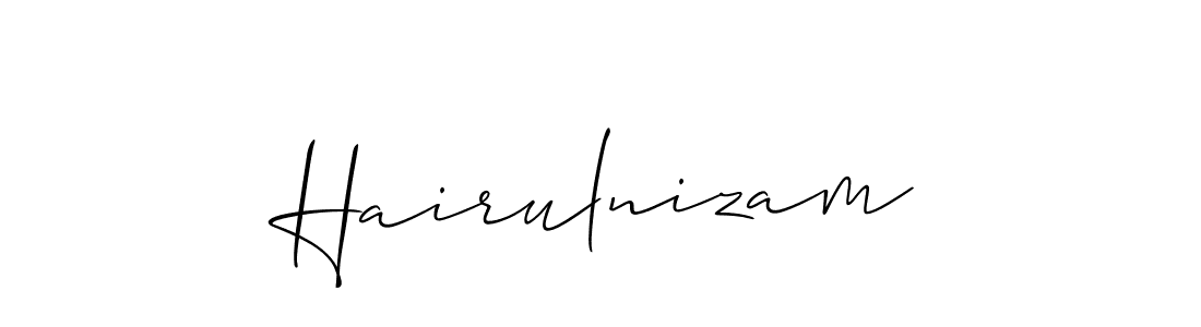 This is the best signature style for the Hairulnizam name. Also you like these signature font (Allison_Script). Mix name signature. Hairulnizam signature style 2 images and pictures png