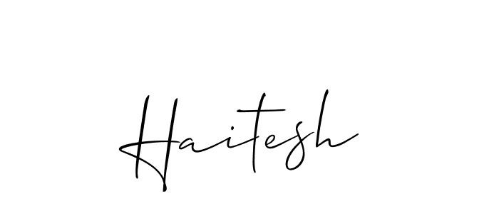 It looks lik you need a new signature style for name Haitesh. Design unique handwritten (Allison_Script) signature with our free signature maker in just a few clicks. Haitesh signature style 2 images and pictures png