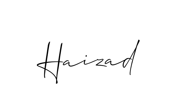 Make a beautiful signature design for name Haizad. Use this online signature maker to create a handwritten signature for free. Haizad signature style 2 images and pictures png