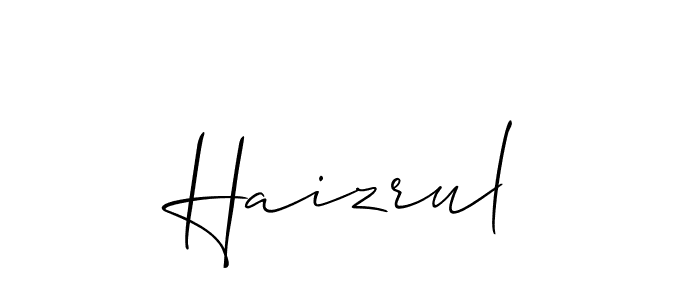 Once you've used our free online signature maker to create your best signature Allison_Script style, it's time to enjoy all of the benefits that Haizrul name signing documents. Haizrul signature style 2 images and pictures png