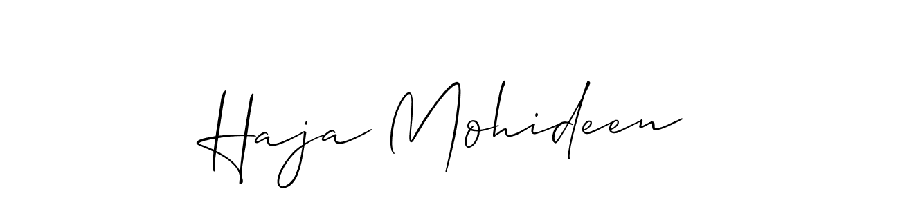 This is the best signature style for the Haja Mohideen name. Also you like these signature font (Allison_Script). Mix name signature. Haja Mohideen signature style 2 images and pictures png