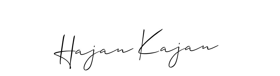 The best way (Allison_Script) to make a short signature is to pick only two or three words in your name. The name Hajan Kajan include a total of six letters. For converting this name. Hajan Kajan signature style 2 images and pictures png
