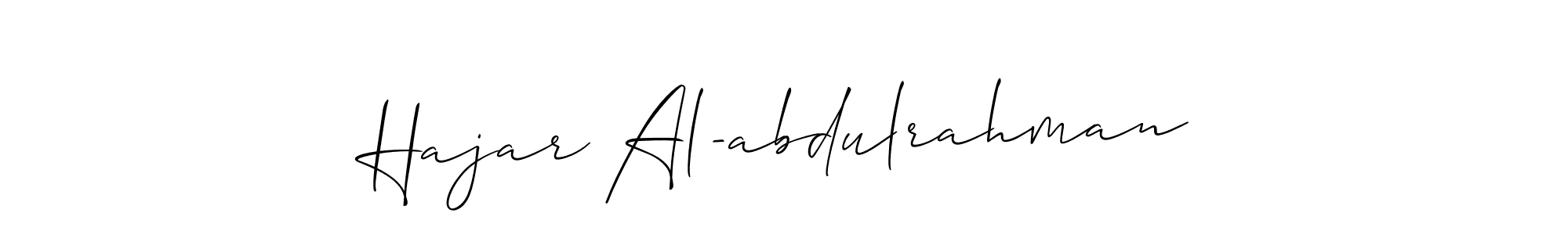 Make a beautiful signature design for name Hajar Al-abdulrahman. Use this online signature maker to create a handwritten signature for free. Hajar Al-abdulrahman signature style 2 images and pictures png