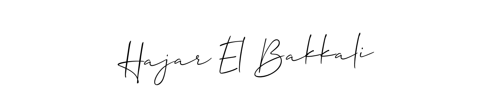 Once you've used our free online signature maker to create your best signature Allison_Script style, it's time to enjoy all of the benefits that Hajar El Bakkali name signing documents. Hajar El Bakkali signature style 2 images and pictures png