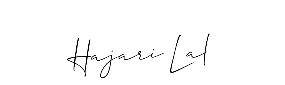 How to make Hajari Lal signature? Allison_Script is a professional autograph style. Create handwritten signature for Hajari Lal name. Hajari Lal signature style 2 images and pictures png