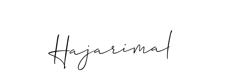 Allison_Script is a professional signature style that is perfect for those who want to add a touch of class to their signature. It is also a great choice for those who want to make their signature more unique. Get Hajarimal name to fancy signature for free. Hajarimal signature style 2 images and pictures png