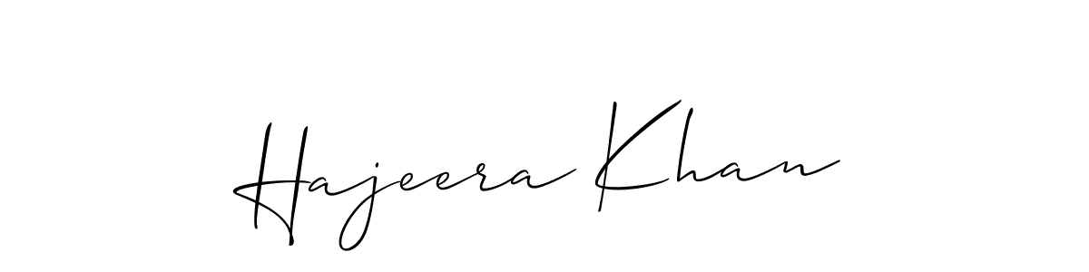 Also You can easily find your signature by using the search form. We will create Hajeera Khan name handwritten signature images for you free of cost using Allison_Script sign style. Hajeera Khan signature style 2 images and pictures png
