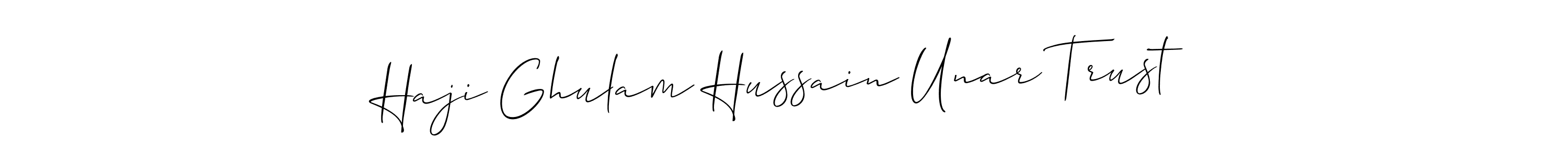 Once you've used our free online signature maker to create your best signature Allison_Script style, it's time to enjoy all of the benefits that Haji Ghulam Hussain Unar Trust name signing documents. Haji Ghulam Hussain Unar Trust signature style 2 images and pictures png