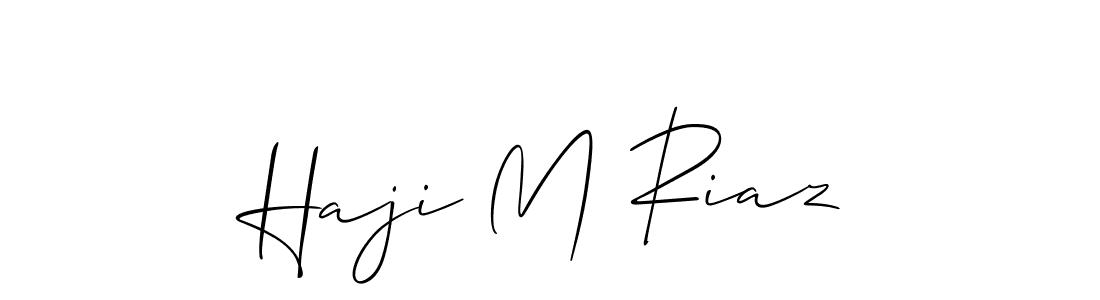 How to Draw Haji M Riaz signature style? Allison_Script is a latest design signature styles for name Haji M Riaz. Haji M Riaz signature style 2 images and pictures png