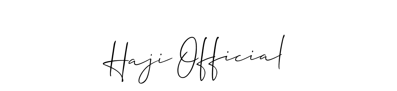 Make a beautiful signature design for name Haji Official. Use this online signature maker to create a handwritten signature for free. Haji Official signature style 2 images and pictures png