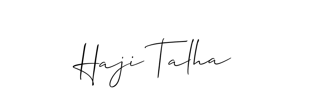 Make a beautiful signature design for name Haji Talha. Use this online signature maker to create a handwritten signature for free. Haji Talha signature style 2 images and pictures png