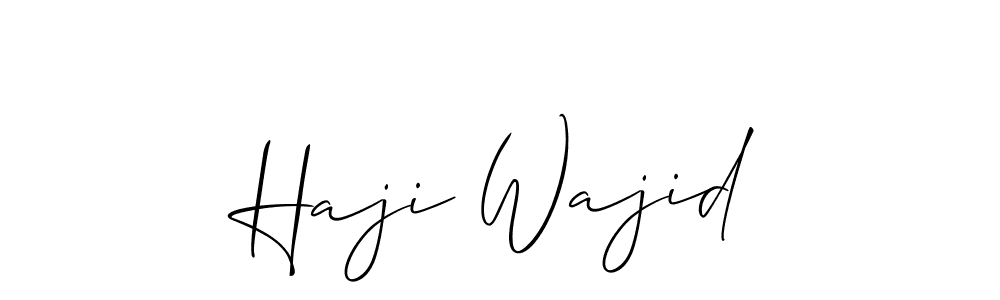 Make a short Haji Wajid signature style. Manage your documents anywhere anytime using Allison_Script. Create and add eSignatures, submit forms, share and send files easily. Haji Wajid signature style 2 images and pictures png