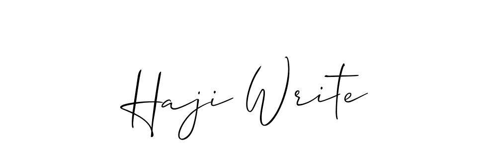 Make a beautiful signature design for name Haji Write. With this signature (Allison_Script) style, you can create a handwritten signature for free. Haji Write signature style 2 images and pictures png