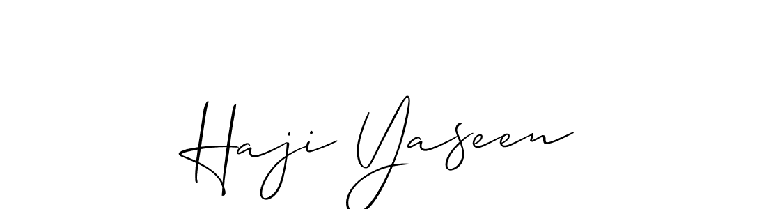 Also You can easily find your signature by using the search form. We will create Haji Yaseen name handwritten signature images for you free of cost using Allison_Script sign style. Haji Yaseen signature style 2 images and pictures png