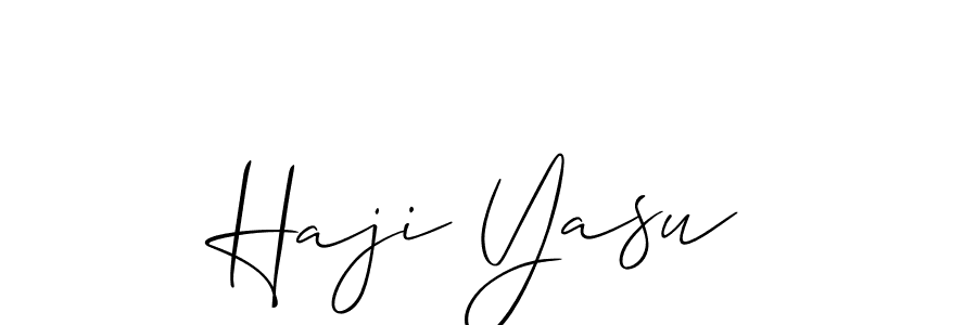 How to Draw Haji Yasu signature style? Allison_Script is a latest design signature styles for name Haji Yasu. Haji Yasu signature style 2 images and pictures png