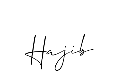 Also we have Hajib name is the best signature style. Create professional handwritten signature collection using Allison_Script autograph style. Hajib signature style 2 images and pictures png