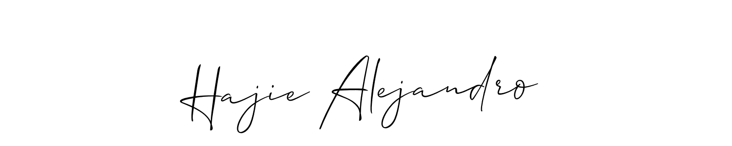 Best and Professional Signature Style for Hajie Alejandro. Allison_Script Best Signature Style Collection. Hajie Alejandro signature style 2 images and pictures png
