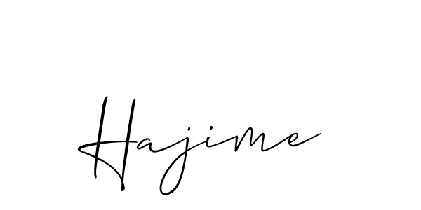 Create a beautiful signature design for name Hajime. With this signature (Allison_Script) fonts, you can make a handwritten signature for free. Hajime signature style 2 images and pictures png