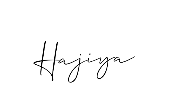 Make a beautiful signature design for name Hajiya. Use this online signature maker to create a handwritten signature for free. Hajiya signature style 2 images and pictures png