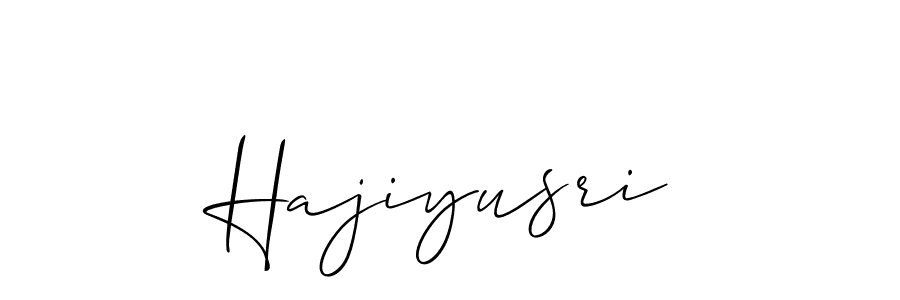 if you are searching for the best signature style for your name Hajiyusri. so please give up your signature search. here we have designed multiple signature styles  using Allison_Script. Hajiyusri signature style 2 images and pictures png