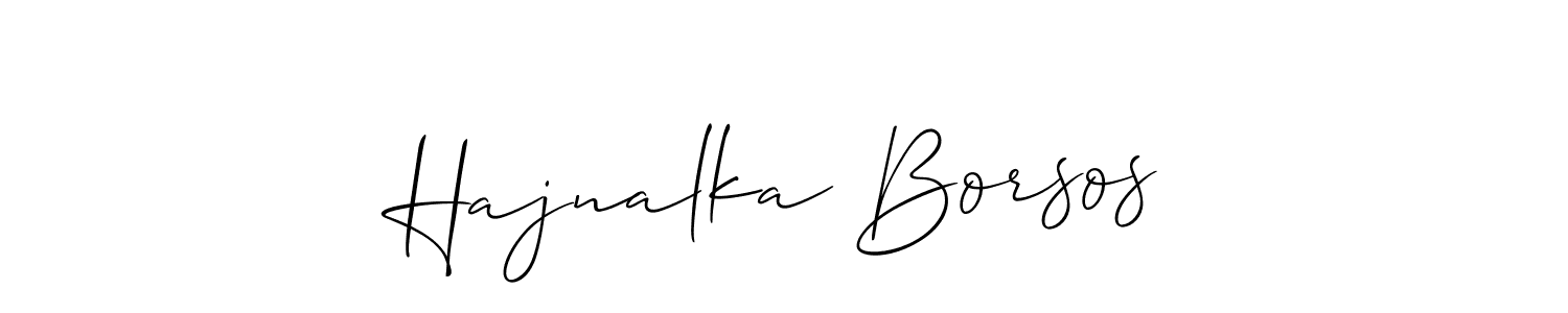 Best and Professional Signature Style for Hajnalka Borsos. Allison_Script Best Signature Style Collection. Hajnalka Borsos signature style 2 images and pictures png
