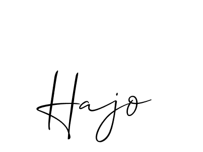 Also we have Hajo name is the best signature style. Create professional handwritten signature collection using Allison_Script autograph style. Hajo signature style 2 images and pictures png