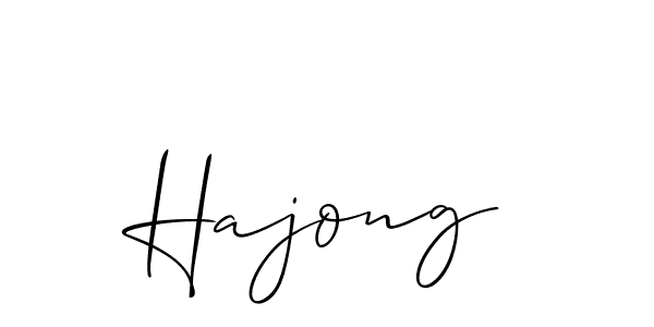 How to Draw Hajong signature style? Allison_Script is a latest design signature styles for name Hajong. Hajong signature style 2 images and pictures png