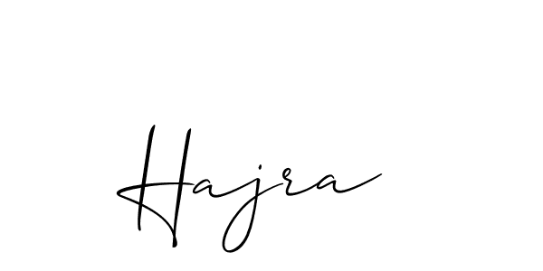 How to make Hajra  signature? Allison_Script is a professional autograph style. Create handwritten signature for Hajra  name. Hajra  signature style 2 images and pictures png