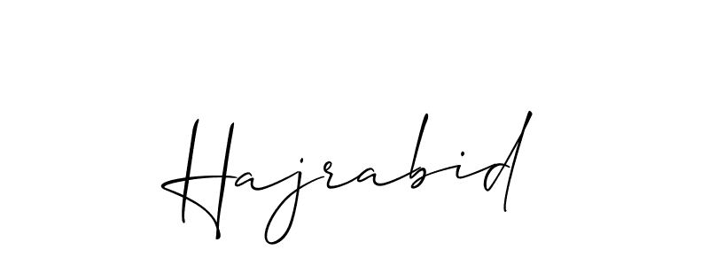 Once you've used our free online signature maker to create your best signature Allison_Script style, it's time to enjoy all of the benefits that Hajrabid name signing documents. Hajrabid signature style 2 images and pictures png