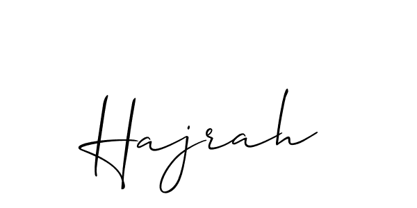 Hajrah stylish signature style. Best Handwritten Sign (Allison_Script) for my name. Handwritten Signature Collection Ideas for my name Hajrah. Hajrah signature style 2 images and pictures png