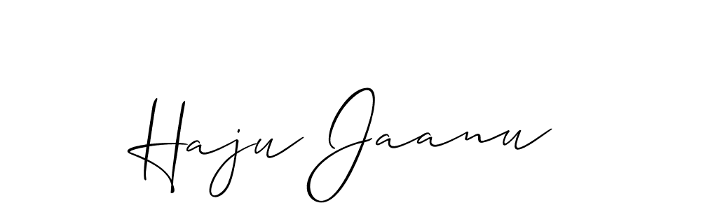 Similarly Allison_Script is the best handwritten signature design. Signature creator online .You can use it as an online autograph creator for name Haju Jaanu. Haju Jaanu signature style 2 images and pictures png