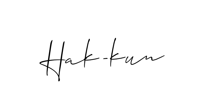 Also we have Hak-kun name is the best signature style. Create professional handwritten signature collection using Allison_Script autograph style. Hak-kun signature style 2 images and pictures png