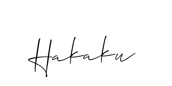 You can use this online signature creator to create a handwritten signature for the name Hakaku. This is the best online autograph maker. Hakaku signature style 2 images and pictures png