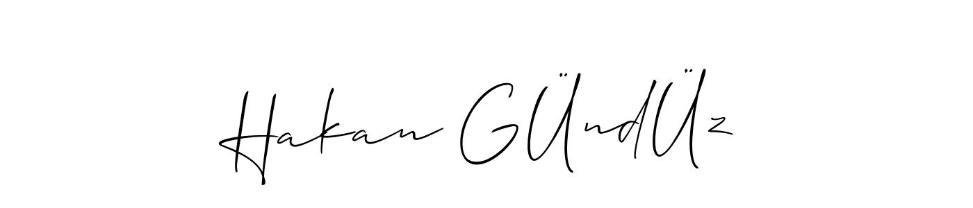 Best and Professional Signature Style for Hakan GÜndÜz. Allison_Script Best Signature Style Collection. Hakan GÜndÜz signature style 2 images and pictures png