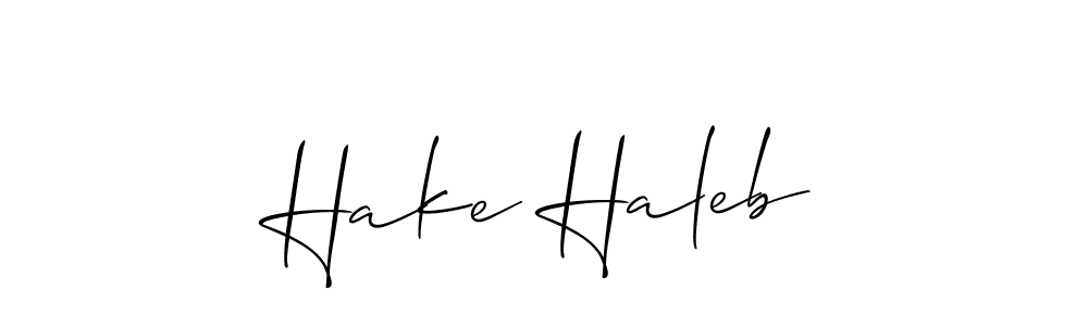 Allison_Script is a professional signature style that is perfect for those who want to add a touch of class to their signature. It is also a great choice for those who want to make their signature more unique. Get Hake Haleb name to fancy signature for free. Hake Haleb signature style 2 images and pictures png