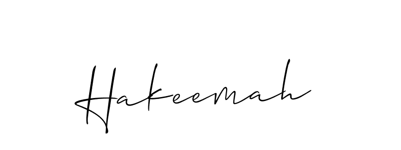 How to make Hakeemah name signature. Use Allison_Script style for creating short signs online. This is the latest handwritten sign. Hakeemah signature style 2 images and pictures png