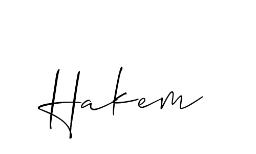 Also we have Hakem name is the best signature style. Create professional handwritten signature collection using Allison_Script autograph style. Hakem signature style 2 images and pictures png