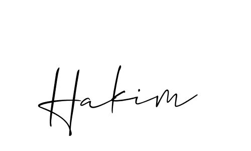 Create a beautiful signature design for name Hakim. With this signature (Allison_Script) fonts, you can make a handwritten signature for free. Hakim signature style 2 images and pictures png