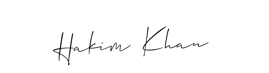 Also we have Hakim  Khan name is the best signature style. Create professional handwritten signature collection using Allison_Script autograph style. Hakim  Khan signature style 2 images and pictures png