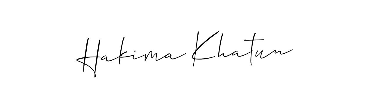 This is the best signature style for the Hakima Khatun name. Also you like these signature font (Allison_Script). Mix name signature. Hakima Khatun signature style 2 images and pictures png