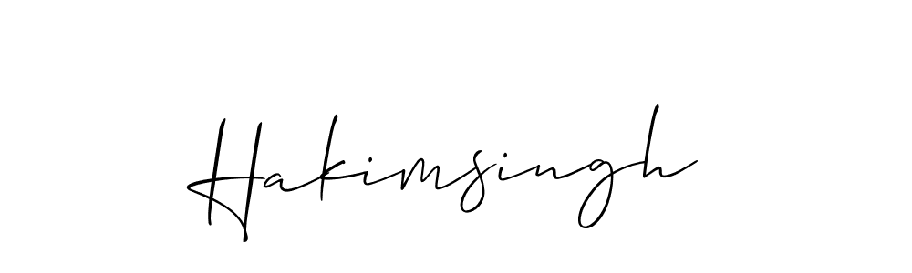 Similarly Allison_Script is the best handwritten signature design. Signature creator online .You can use it as an online autograph creator for name Hakimsingh. Hakimsingh signature style 2 images and pictures png