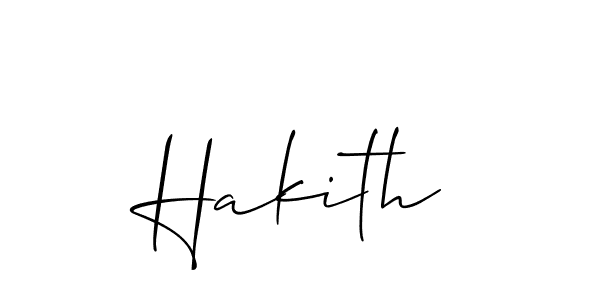 Allison_Script is a professional signature style that is perfect for those who want to add a touch of class to their signature. It is also a great choice for those who want to make their signature more unique. Get Hakith name to fancy signature for free. Hakith signature style 2 images and pictures png