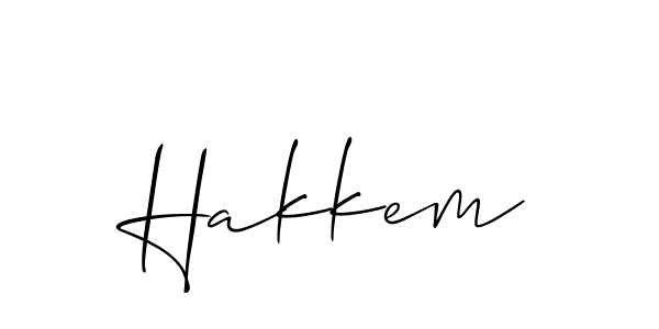 How to make Hakkem name signature. Use Allison_Script style for creating short signs online. This is the latest handwritten sign. Hakkem signature style 2 images and pictures png