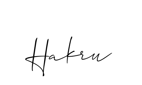 The best way (Allison_Script) to make a short signature is to pick only two or three words in your name. The name Hakru include a total of six letters. For converting this name. Hakru signature style 2 images and pictures png