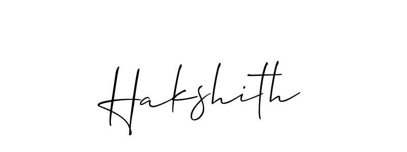 It looks lik you need a new signature style for name Hakshith. Design unique handwritten (Allison_Script) signature with our free signature maker in just a few clicks. Hakshith signature style 2 images and pictures png
