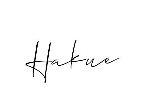Also You can easily find your signature by using the search form. We will create Hakue name handwritten signature images for you free of cost using Allison_Script sign style. Hakue signature style 2 images and pictures png