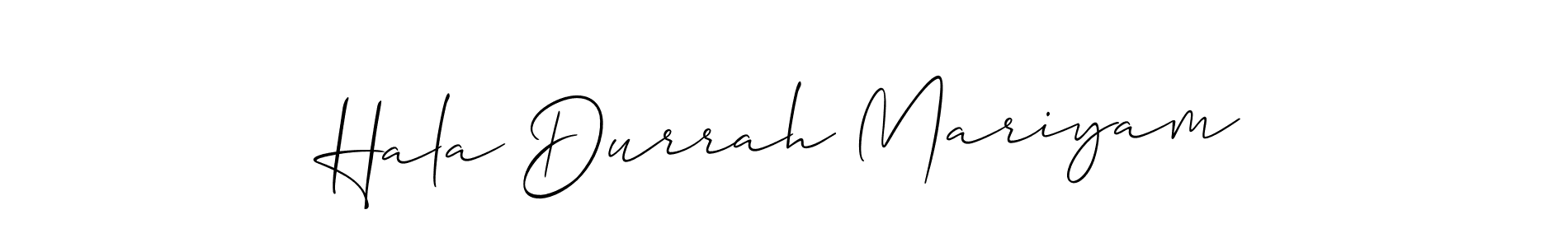 Make a beautiful signature design for name Hala Durrah Mariyam. Use this online signature maker to create a handwritten signature for free. Hala Durrah Mariyam signature style 2 images and pictures png